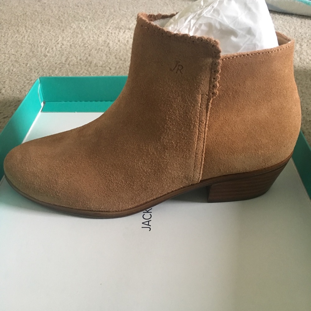 NWT Jack Rogers Bailee Suede Booties